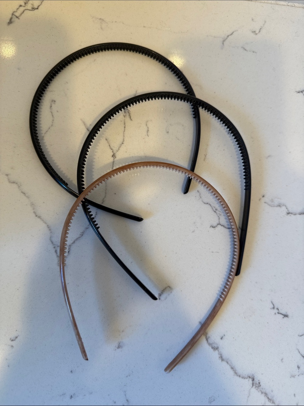 Target Black and Brown Kids Plastic Headbands - Pack of 3